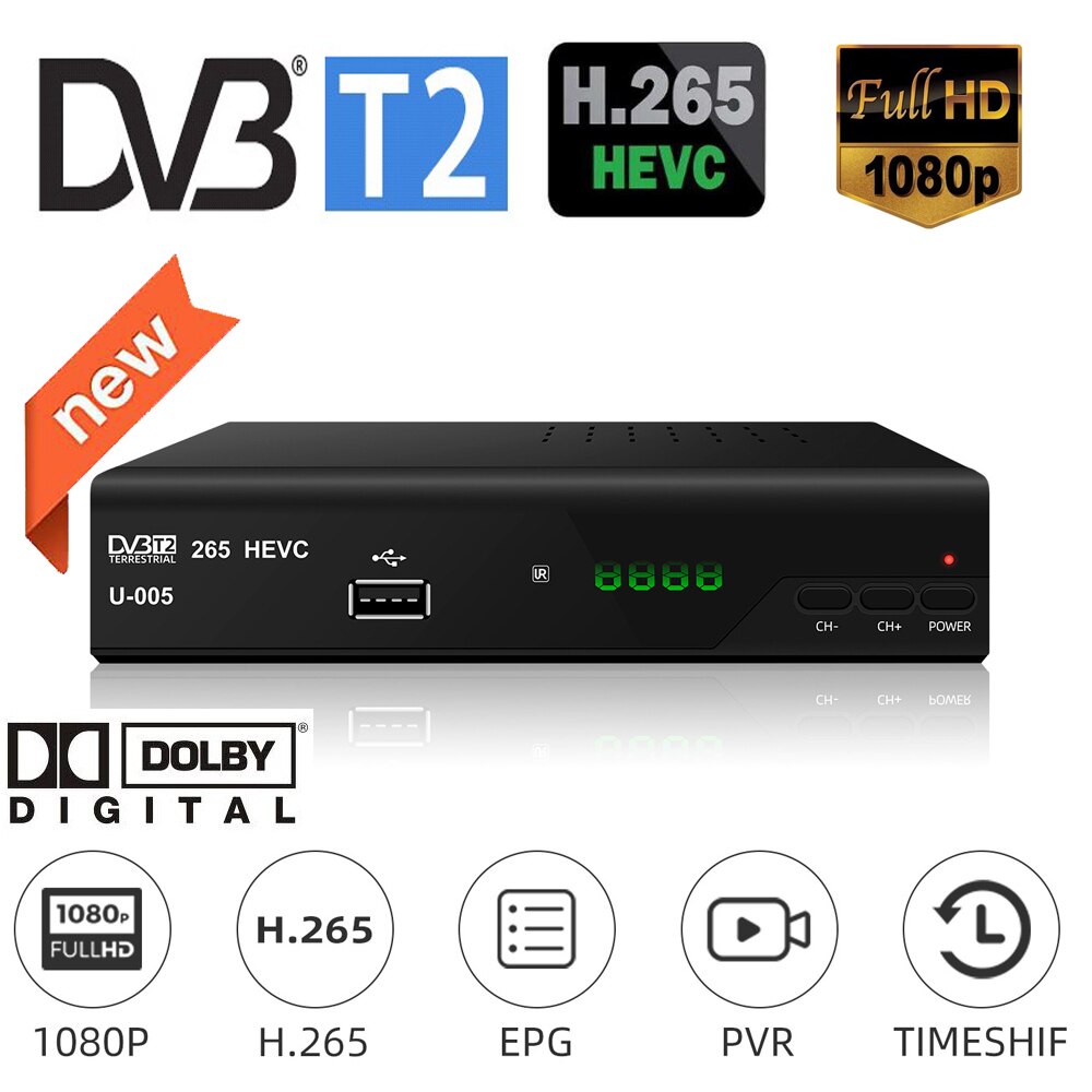 HD DVB-T2 Hevc/H265 Tv ű DVB-T/MPEG-4/H.264 D..
